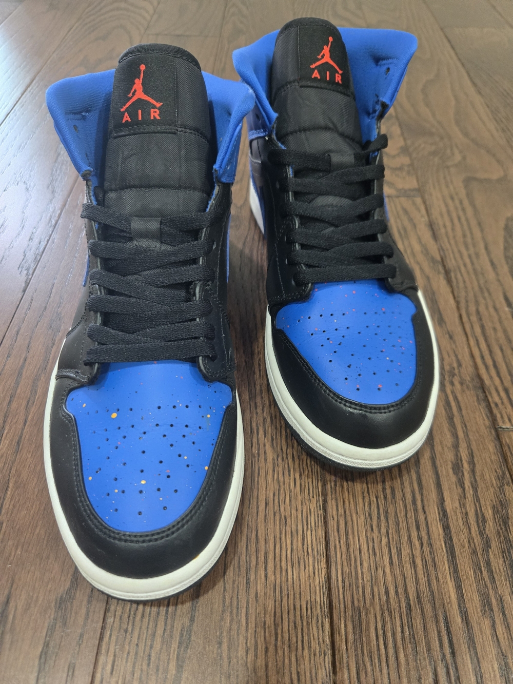 Jordan Retro High Men’s Sneakers in Black & Blue Size 9